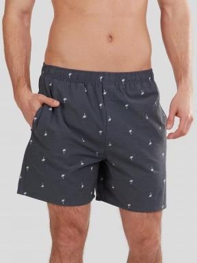 Fundango Bono Print Boardshort férfi boardshort sötétkék színben 1