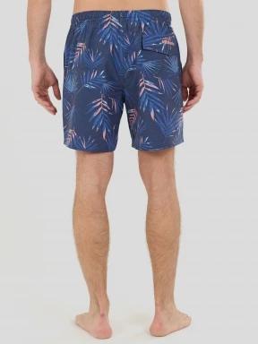 Fundango Bono Print Boardshorts férfi boardshort sötétkék színben 3