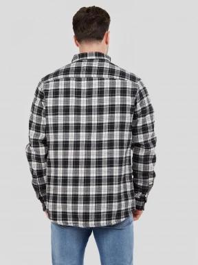 Fundango Roddy Lined Shirt férfi ingkabát fekete színben 3