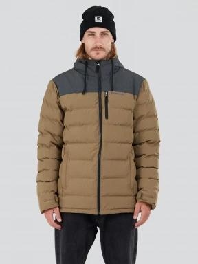 Fundango Passat Padded Jacket férfi steppelt átmeneti kabát barna színben 1