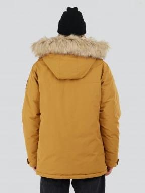 Fundango Spirit Parka Jacket férfi télikabát sárga színben 3