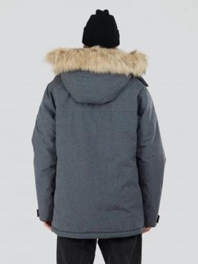 Fundango Spirit Parka Jacket férfi télikabát szürke színben 3