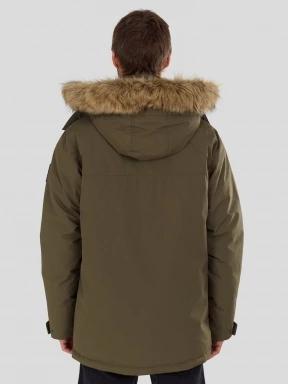 Fundango Spirit Parka Jacket férfi télikabát oliva színben 3