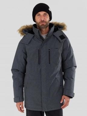 Fundango Spirit Parka Jacket férfi télikabát szürke színben 1