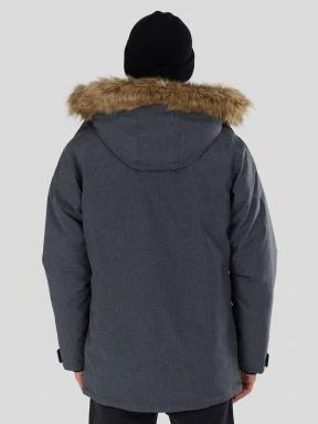 Fundango Spirit Parka Jacket férfi télikabát szürke színben 3