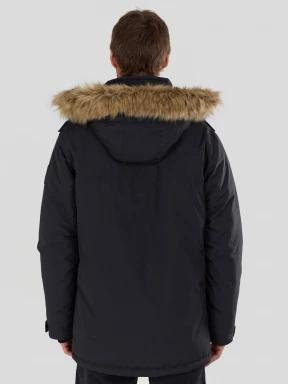 Fundango Spirit Parka Jacket férfi télikabát fekete színben 3