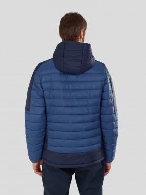 Fundango Matt Hooded Jacket férfi steppelt átmeneti kabát kék színben 3