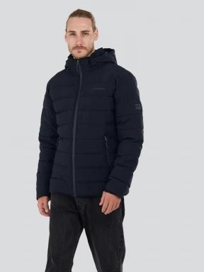 Fundango Hubble Padded Jacket férfi steppelt átmeneti kabát sötétkék színben 1