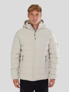 Fundango Hubble Padded Jacket férfi steppelt átmeneti kabát homok színben 1