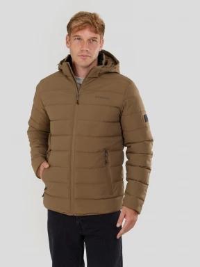 Fundango Hubble Padded Jacket férfi steppelt átmeneti kabát barna színben 1