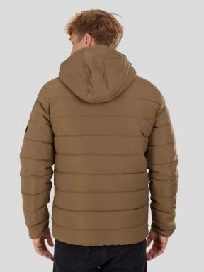 Fundango Hubble Padded Jacket férfi steppelt átmeneti kabát barna színben 3