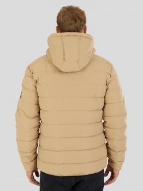 Fundango Hubble Padded Jacket férfi steppelt átmeneti kabát sárga színben 3