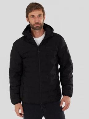 Fundango Smoke Eco Hooded Jacket férfi túrakabát fekete színben 1