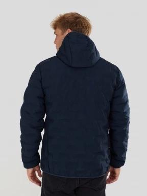 Fundango Smoke Eco Hooded Jacket férfi túrakabát sötétkék színben 3