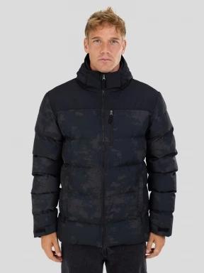 Fundango Passat II Padded Jacket férfi steppelt télikabát fekete színben 1