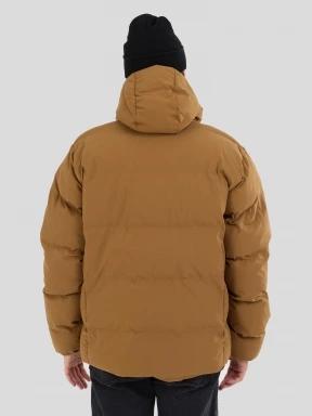 Fundango Newport Puffer Jacket férfi steppelt télikabát barna színben 3