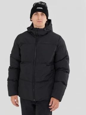 Fundango Ewan II Puffer Jacket férfi steppelt télikabát fekete színben 1