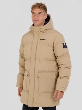 Fundango Nordvik Parka Jacket férfi steppelt télikabát sárga színben 1