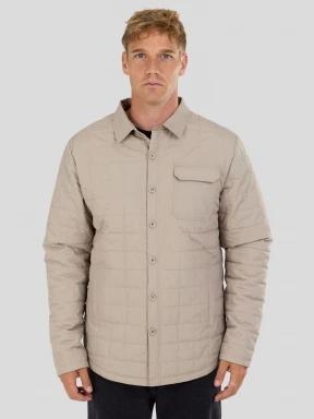 Fundango Grido Padded Shirt Jacket férfi ingkabát homok színben 1