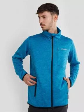 Fundango Jefferson Fleece Jacket férfi polár pulóver világoskék színben 1