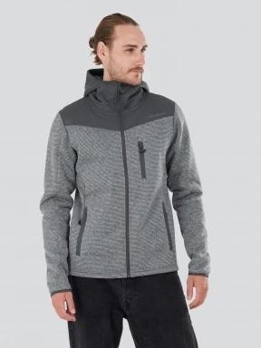 Fundango Ashford Insulated Fleece Jacket férfi polár pulóver szürke színben 1