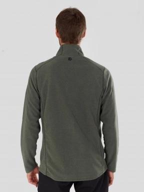 Fundango Jeffrey Fullzip Fleece férfi polár pulóver oliva színben 3