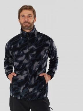 Fundango Nestor II Fleece Jacket férfi polár pulóver szürke színben 1