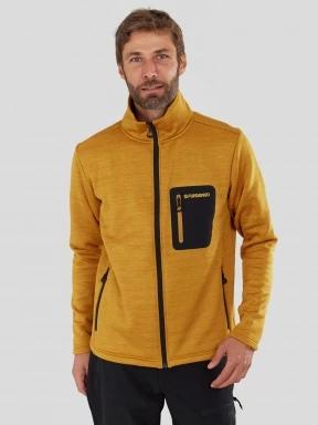 Fundango Revolution Fullzip Fleece férfi polár pulóver sárga színben 1