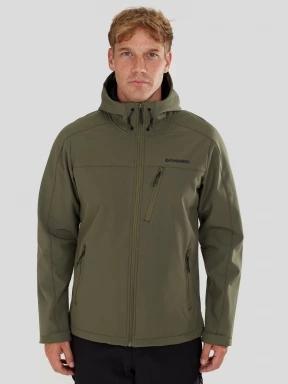 Fundango Fairbanks Softhsell Jacket férfi softshell kabát oliva színben 1