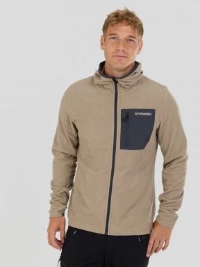 Fundango Nagano Full Zip Hoodie férfi hibrid felső homok színben 1