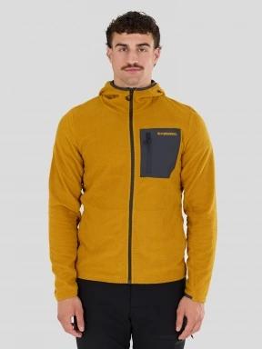 Fundango Nagano Full Zip Hoodie férfi hibrid felső sárga színben 1