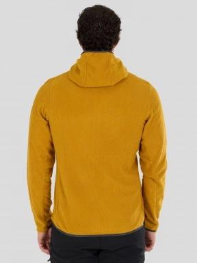 Fundango Nagano Full Zip Hoodie férfi hibrid felső sárga színben 3