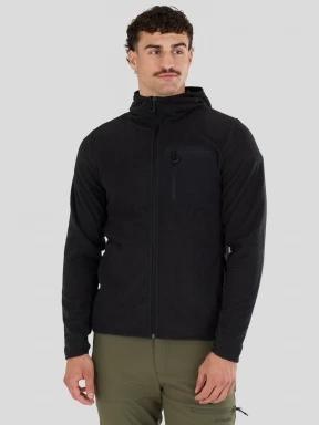 Fundango Nagano Full Zip Hoodie férfi hibrid felső fekete színben 1
