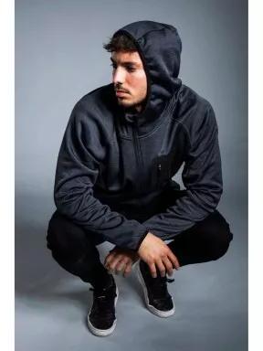 Fundango HERMON Hooded Fleece férfi polár pulóver fekete színben 3