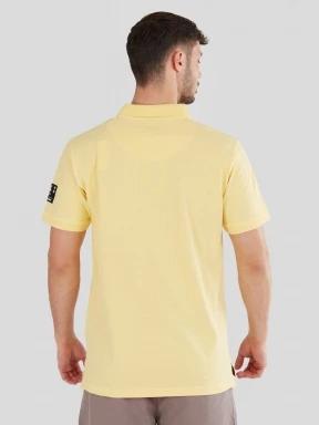 Fundango Molton Poloshirt férfi galléros póló sárga színben 3