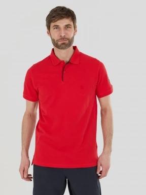 Fundango Insignia Poloshirt férfi galléros póló piros színben 1