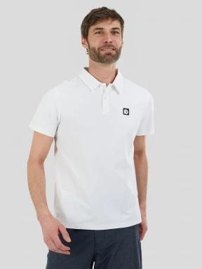 Fundango Zeno II Tech Poloshirt férfi galléros sport póló fehér színben 1