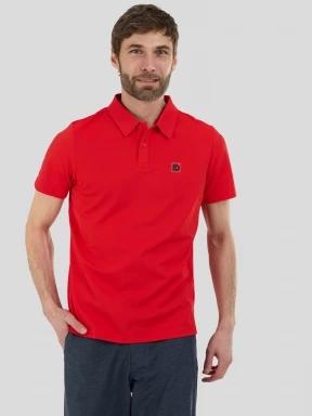 Fundango Zeno II Tech Poloshirt férfi galléros sport póló piros színben 1