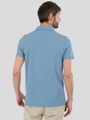 Fundango Zeno II Tech Poloshirt férfi galléros sport póló kék színben 3