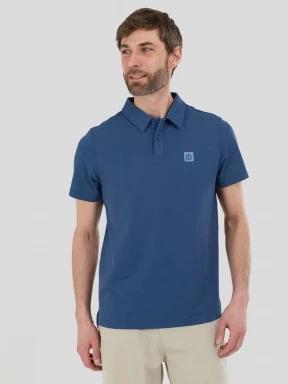 Fundango Zeno II Tech Poloshirt férfi galléros sport póló sötétkék színben 1