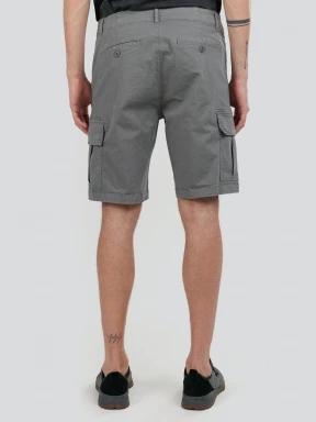 Fundango Zack Cargo Shorts férfi oldalzsebes rövidnadrág oliva színben 3