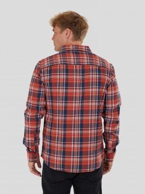 Fundango Harris Shirt férfi hosszú ujjú ing piros színben 3