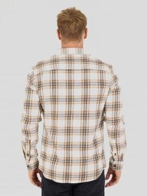 Fundango Harris Shirt férfi hosszú ujjú ing homok színben 3