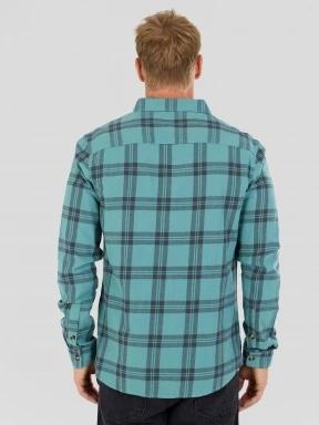 Fundango Harris Shirt férfi hosszú ujjú ing zöld színben 3