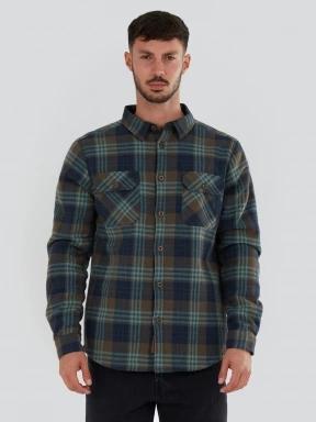 Fundango Roddy Lined Shirt férfi ingkabát kék színben 1