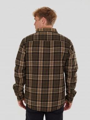 Fundango Roddy Lined Shirt férfi ingkabát oliva színben 3
