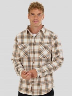 Fundango Roddy Lined Shirt férfi ingkabát homok színben 1