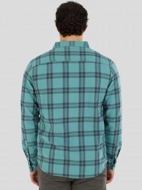 Fundango Roddy Lined Shirt férfi ingkabát zöld színben 3