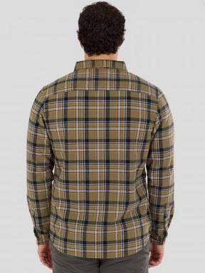 Fundango Roddy Lined Shirt férfi ingkabát oliva színben 3