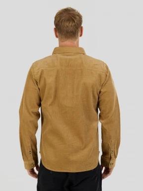 Fundango Oregon Corduroy Shirt férfi hosszú ujjú ing sárga színben 3